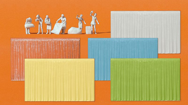 Preiser 16360 - Am Fenster, 6 unbemalte Miniaturen