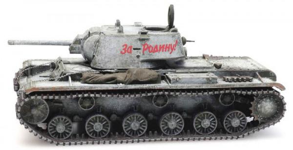 Artitec 6870334 - USSR KV-1 Winter Fertigmodell aus Resin, lackiert