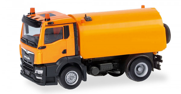 Herpa 321617 - MAN TGS NN Kehrmaschine, kommunalorange