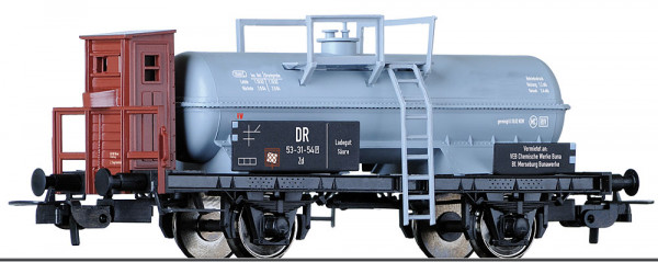 Tillig 77045 - DR Säurekesselwagen 2-achsig mit Bremserhaus Ep.3, "VEB Buna"