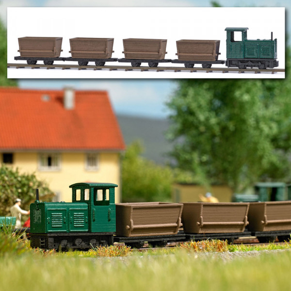 Busch 8071 - Feldbahn-Set »Torfladung« N