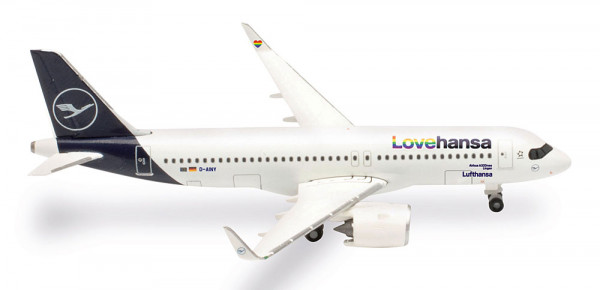 Herpa 537155 - Lufthansa Airbus A320neo "Lovehansa"