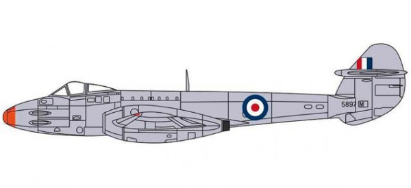 Herpa 81AC095 - Gloster Meteor RAF Hednesford, Staffs