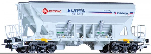 Tillig 77028 - DB AG Selbstentladewagen der Ermewa Ep.5, "Elbe-Kies Mühlberg"
