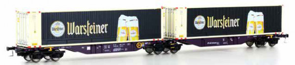 Mehano 28399 - NS Doppel-Containertragwagen Sggmrss´90 "Railrelease" Ep. 6, 2x 43`Container "Warstei