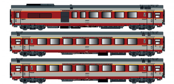LSmodels 40800DC - 3er Set GC Personenwagen SNCF, Ep.IV, Jules Verne, A