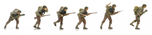 Artitec 5870116 - US D-Day Infanterie stürmt den Strand (6x)