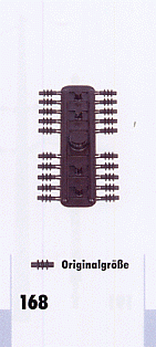 Sommerfeldt 168 - Rillen-Isolator braun 2,6x5,4mm (40)