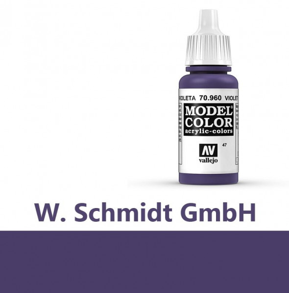 Vallejo 770960 - Model Color Farbe Blauviolett, Matt, 17 ml