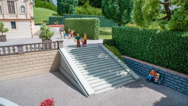 Noch 58316 - Freitreppe, gerade Inhalt: 2 Stück, 7,4 cm x 7,9 cm x 3 cm