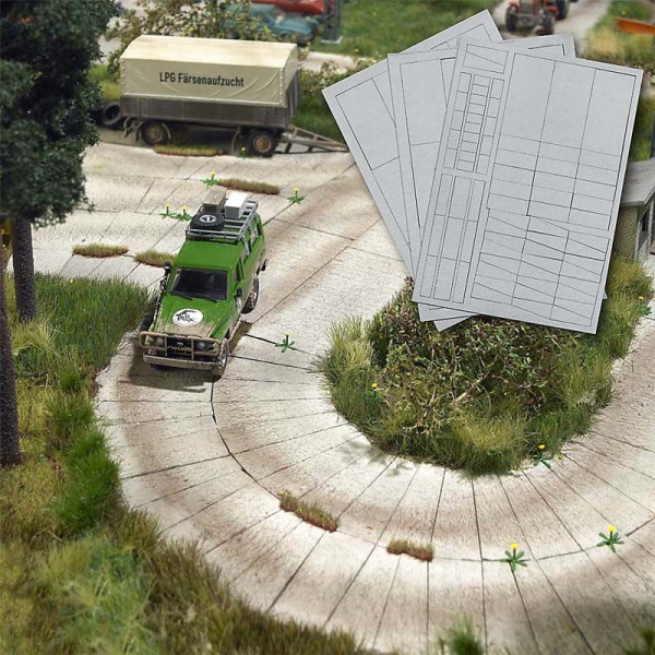 Busch 1106 - Betonplatten-Straße H0