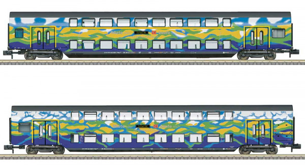 Trix 18298 - Doppelstockwagen-Set Touristi