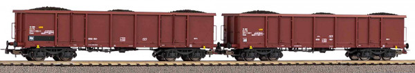 Piko 58287 - FS Set 2-teilig offene Güterwagen Eaos Ep.5, mit Kohleladung