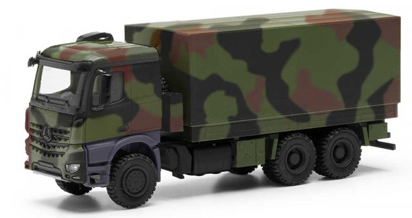 Herpa 746991-002 - Mercedes-Benz Arocs 6x6 Pritsche/Plane, dekoriert