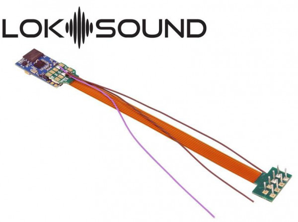 ESU 58816 - LokSound 5 micro DCC/MM/SX/M4 "Leerdecoder", 6-pin NEM 651, mit Lautsprecher 11x15mm, Sp