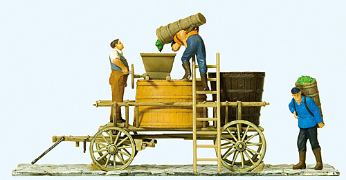 Preiser 30398 - Winzerwagen stehend Fertigmodell