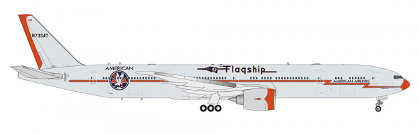 Herpa 539173 - American Airlines Boeing 777-300ER - Flagship Heritage Livery