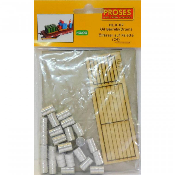Proses PHL-K-07 - Fässer + Paletten (Bausatz) aus Holz