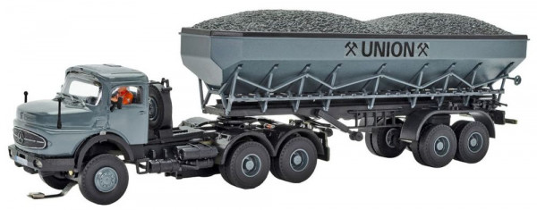 Viessmann 8035 - MB Rundhauber 3-achs mit Kohlenkuli "Union", Funktionsmodell
