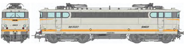 REE MB-267S - SNCF Ellok Reihe BB9307 Toulouse betongrau Beffara Ep.5, DCC + Sound