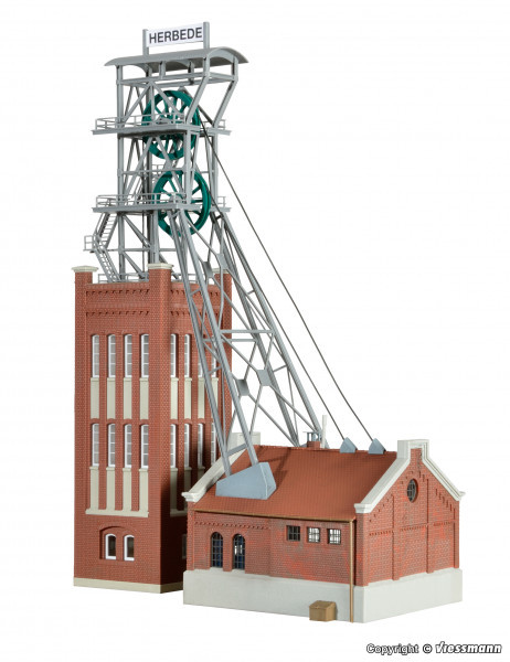 Kibri 39845 - Förderturm mit Maschinenhaus 30x12x37 cm