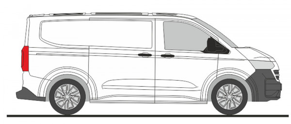 Rietze 11710 - Volkswagen Transporter T7 Kasten KR FD clear white