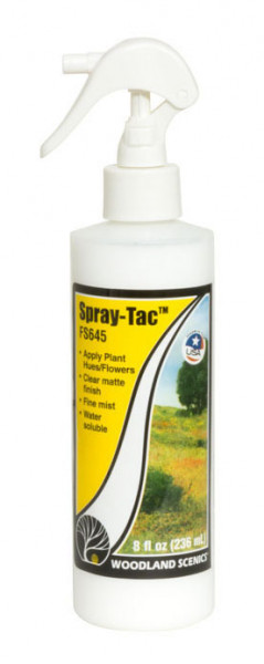Woodland FS645 - Sprühkleber durchsichtig matt trocknend, wasserlöslich, "Spray-Tac", 236ml