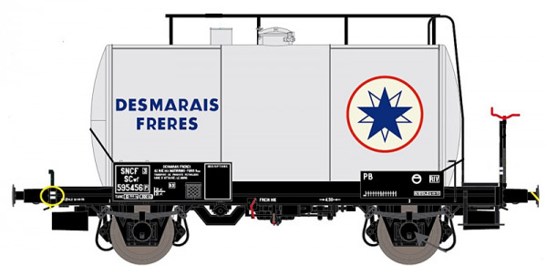 Exacttrain 20622 - SNCF Kesselwagen 30m3 Kessel, Bauart Uedingen Ep.3, "Desmarais Freres"