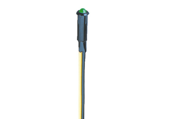 Brawa 3483 - Mini-LED-Kontrollleuchte, grün Einbau-Durchmesser 4,4 mm Einbautiefe 18 mm Mit Vorwider