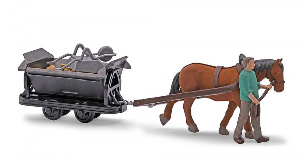 Busch 12456 - A-Set: Pferdebahn H0