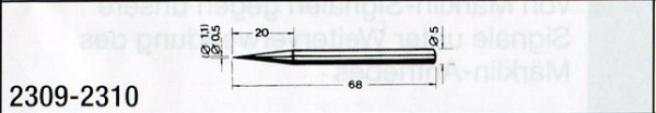 Weinert 2309 - Lötspitze, Kupfer