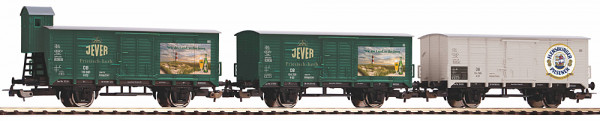 Piko 58398 - DB Set gedeckte Güterwagen 3-teilig Ep.3, "Brauereien aus Norddeutschland"