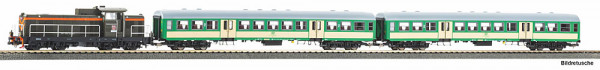 Piko 57034 - S-Set Diesellok SP42 + zwei Nahverkehrswg. PKP V A-Gleis & B