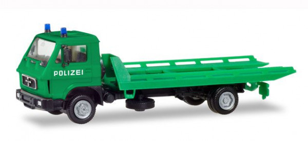 Herpa 094146 - MAN G 90 Plateau-Abschleppfahrzeug "Polizei"