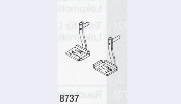 Weinert 8737 - Holztritte für Güterwagen 4St
