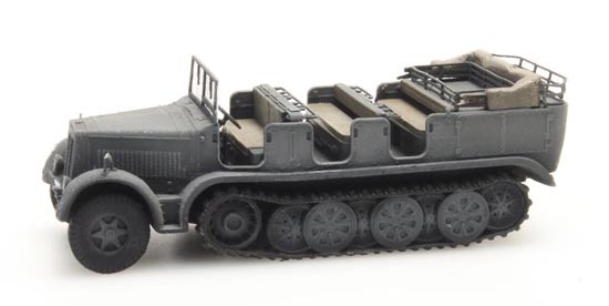 Artitec 6870065 - WM Sd.Kfz. 7 Zugkraftwagen 8t Grau Militär Fertigmodell aus Resin, lackiert