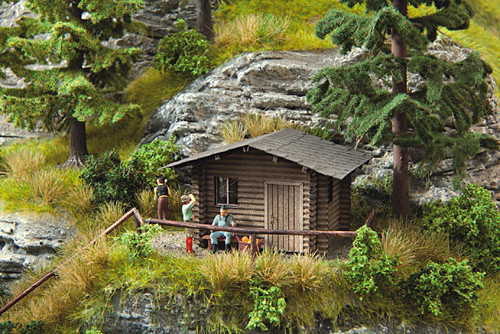 Noch 14342 - Laser-Cut minis Waldhütte 6,5 x 5,1 cm, 4,0 cm hoch H0