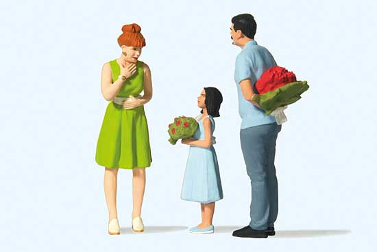 Preiser 44934 - Überraschung mit Blumen
