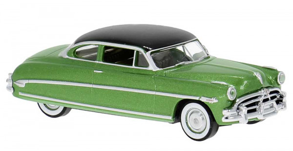 Brekina 18506 - Hudson Hornet in grün-metallic/schwarz