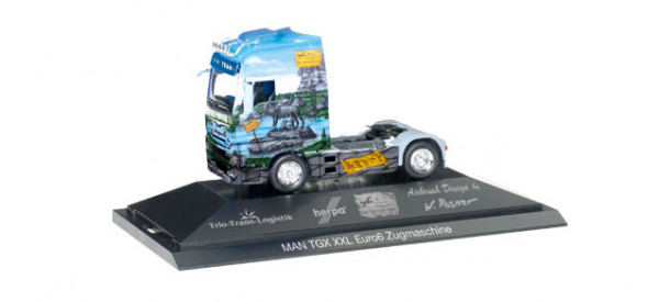 Herpa 110839 - MAN TGX XXL Euro 6 Zugmaschine "Herpa Weltgeschichte Nr. 12, Römer" PC