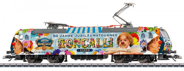 Märklin 36659 - Rail Bavaria Ellok BR 185.1 Ep.6, "50 Jahre Circus-Theater Roncalli" Ep.6, mfx-Decod