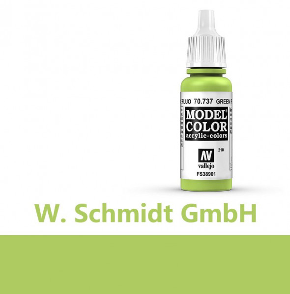 Vallejo 770737 - Model Color Farbe Grün, Fluoreszierend, 17 ml