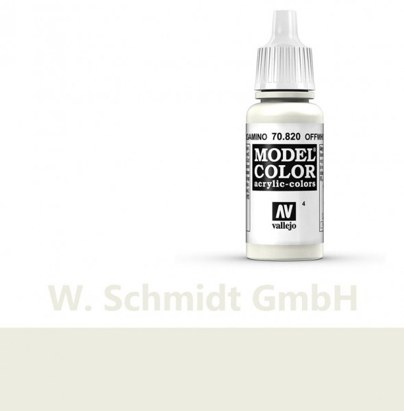 Vallejo 770820 - Model Color Farbe Cremeweiß, Matt, 17 ml
