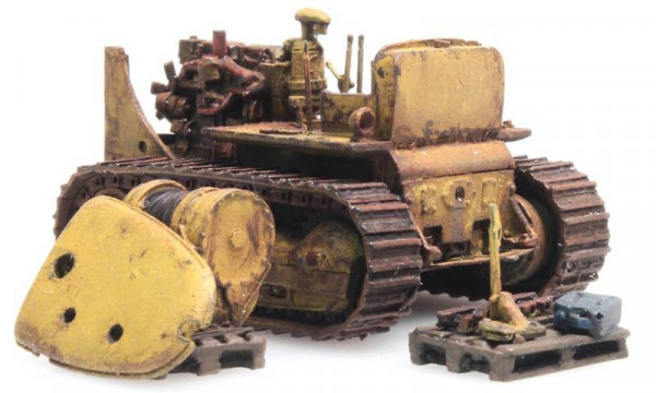 Artitec 487.601.01 - Planierraupe D7 verrostet RIP-Serie, Fertigmodell aus Resin, lackiert