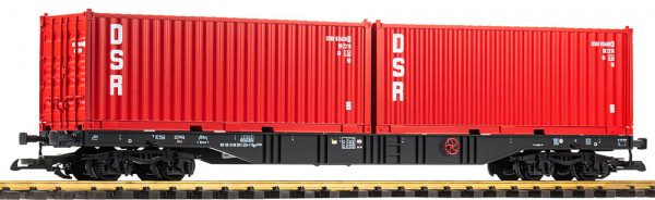 Piko 37755 - DR Containertragwagen Ep.4, 2x 20ft. Container DSR