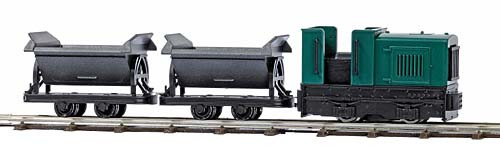 Busch 12000 - Start Set Feldbahn Gmeinder 15/18 mit Kipploren