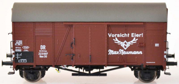 Brawa 47990 - DR gedeckter Güterwagen Gms30 Ep.3a, Brit-US-Zone, "Max Neumann"