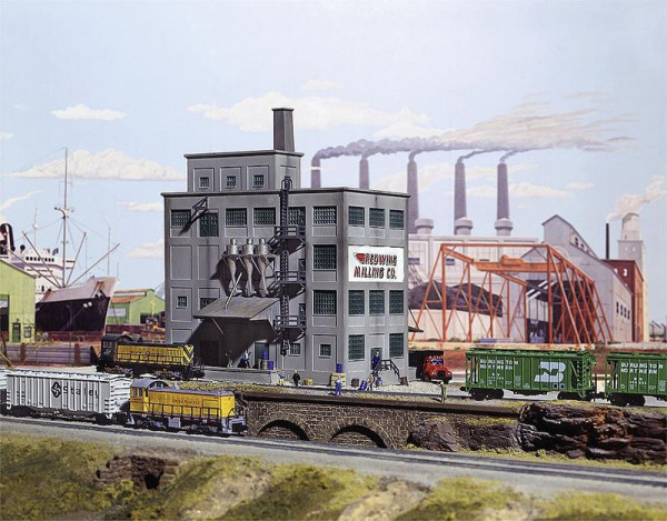 Walthers 533212 - Industrielle Getreidemühle, 16,5 x 12 cm