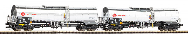 Piko 47683 - Set 2-teilig Chemiekesselwagen Ep.6, "Ermewa"