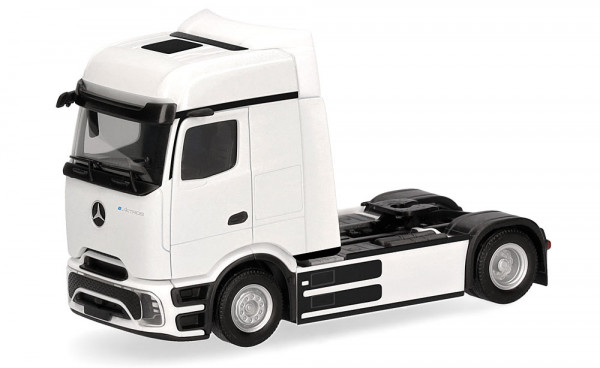 Herpa 320191 - Mercedes-Benz eActros 600 ProCabin Bigspace Zugmaschine 2achs,weiß
